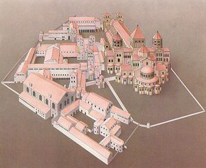 Diagrama del monasterio de Cluny